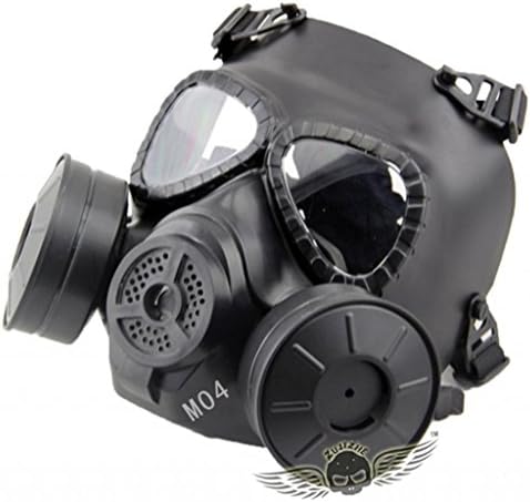 ZJZ Men Biochemical Gas Outdoor Live CS, Masquerade, Halloween, Movie Masks Black