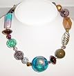 Glass Beaded Necklace and Earrings