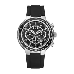 Marc Ecko Men's E13580G2 The Cool Chronograph Black Dial Watch