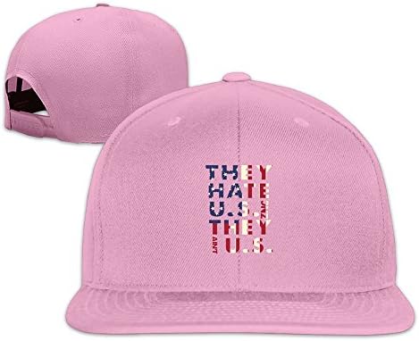 CapHat They Hate Us Cause They Ain't Us Flat Brim Baseball Cap Hat