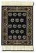 Lextra® (Country Heritage Stars), CoasterRug®, black and gold, 5.5