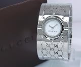 Gucci 112 Twirl White MOP Wide Womens WatchYA112413