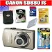 Canon PowerShot SD880IS 10MP Digital Camera with 4x Wide Angle Optical Image Stabilized Zoom (Gold) Package 2
