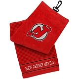 NHL New Jersey Devils Embroidered Tri-Fold Golf Towel - Red