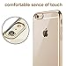iPhone 6S Case, GOOLEEN 4.7 inch iphone 6/6s Case Ultra Slim Lightweight TPU Soft Transparent Crystal Clear back panel and Electroplate Plating TPU bumper Case Cover for Apple iphone 6 / 6s - Gold