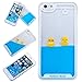 6Plus 6sPlus Liquid Case, Yoption Clear Cute Creative Design Liquid Floating Rubber Duck Hard Case Cover for iPhone 6Plus 6sPlus (Ducks with Glasses)