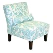 Canary Print Armless Chair - Blue