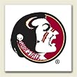 AbsorbaStone Coaster set~ Florida State University Seminoles noles ~ 4 Tile Drink Coasters ~ code 917