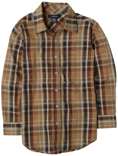 Dockers Boys 8-20 Long Sleeve Plaid Woven