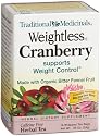 Traditional Medicinals Weightless Cranberry Herbal Tea, 16-Count Wrapped Tea Bags (Pack of 6).