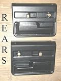 1973-1976 Chevrolet Crewcab Right Side Black Replacement Door Panel Door And Complete Panel replaces OEM