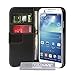 Yousave Accessories Samsung Galaxy S4 Case Black PU Leather Wallet Cover