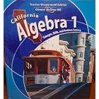 California Algebra 1 Concepts, Skills, and Problem Solving Teachers Wraparound Edition by  Holliday, Luchin, and Cuevas