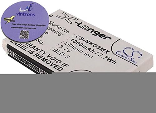 vintrons (TM) Bundle - 1000mAh Battery For Nokia 6560, 7210, 6610, 6220, 2100, 7250, 3205i, 6585, 6610i, + vintrons Coaster