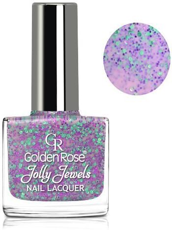 Golden Rose Jolly Jewels Nail Polish Glitter Lacquer Nail Art 105 0.36 Fl.oz / 10.8 ml by Jolly Jewels