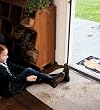 Dirt-Trapping Cotton and Microfiber Large Mud Rug with Non-Skid Latex Backing in Tan