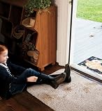 Dirt-Trapping Cotton and Microfiber Medium Mud Rug with Non-Skid Latex Backing in Tan
