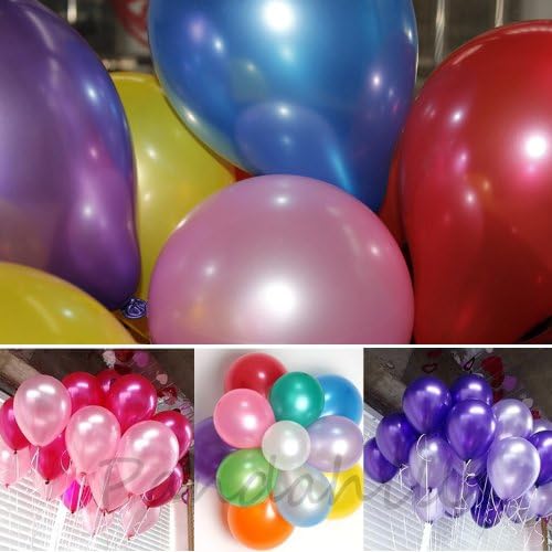 100 pcs 10" Birthday Wedding Party Decor Latex PEARL Balloons 8 Colors (BJH11-7 White)