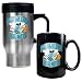 New Orleans Hornets NBA Stainless Steel Travel Mug & Black Ceramic Mug Set - Primary Logo by Great American Products