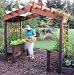 Cedar Pergola Planter 3 ft W x 10ft L x 8 ft H