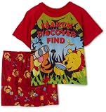 Disney My Friends Tigger and Pooh Pajama Set, 2 Piece, Red