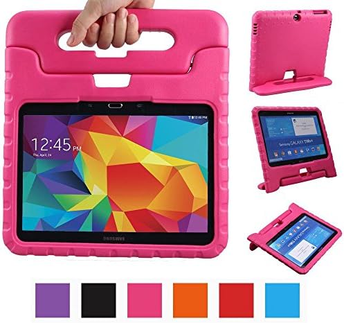 Galaxy Tab 3 10.1 GT-P5200 Case, P5200 Cover, DeeMall Multi Function Child/Shock Proof Kids Cover Case with Stand/Handle for Samsung Galaxy Tab 3 10.1 INCH (GT-P5200/ P5210/ P5220) - !Rose Pink