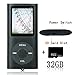Tomameri Black Portable MP4 Player MP3 Player Video Player with Photo Viewer , E-Book Reader , Voice Recorder with 32 GB Micro SD Card