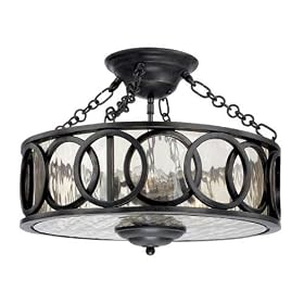Thomas Lighting Athens Burnished Umber Semi-Flush Ceiling Light by Thomas Lighting