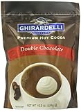 Ghirardelli Hot Chocolate Pouch, Double Chocolate, 10.5 Ounce