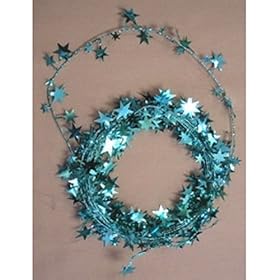  Star Wire Garland Teal - 18