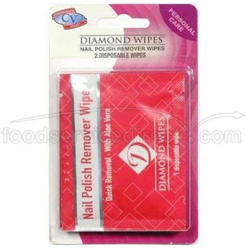 Convenience Valet Nail Polish Remover Wipe - 6 per pack -- 24 packs per case.