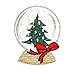 ID 8152A Snow Globe Christmas Tree Patch Decoration Embroidered Iron On Applique