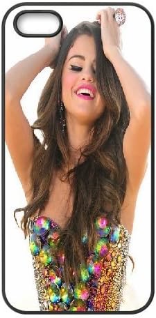 IPhone 5,5S Case Selena Gomez Gem Clothes, Girls Protective Selena Gomez Tyquin, {Black}