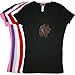 Sparkle in the Closet Collie Face - Ladies V-Neck Rhinestone Dog Breed Shirt - Tight Fitting - Runs Small