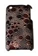 Slim Fit Case Cover for iPhone 3G, 3G S Marble Dark Brown