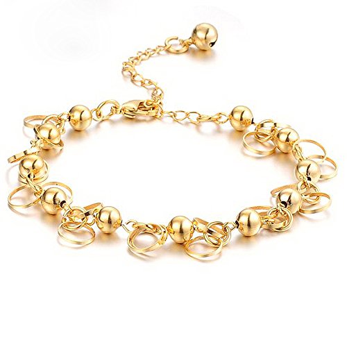 Opk jewelry 18k gold plated adjustable women s bracelets beads ch…
