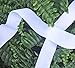 1 Inch White Velvet Ribbon. Huge 25 Yards Roll.Single Face Spool by Drency Ribbons