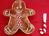 Gingerbread Man Dip Bowl and Spreader Set