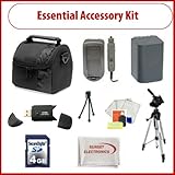 Essential Accessory Kit For Canon VIXIA HF-m40 Flash Memory Camcorder. Incl ....