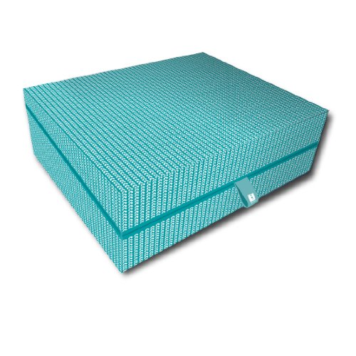 Semikolon Letter/A4 Size Document Storage Box, Filigree Turquoise (3196619)