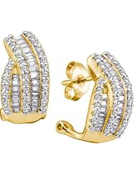 Diamond Earring 1.00ctw diamond ladies fashion earrings 14KT Yellow Gold