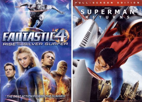  Fantastic 4 Rise of the Silver Surfer - Superman Returns - Double Feature DVD Pack