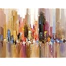 Portfolio Canvas Decor Large Printed Canvas Wall Art Painting, 30 by 40-Inch, City Spree, Framed and Stretched Ready to Hang