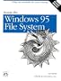 Inside the Windows 95 File System: IFSMgr, The Installable File System Manager (Nutshell Handbooks)
