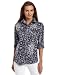 Chaus Women's Reptile Spots Art Print Shirt