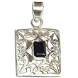 Onyx Pendant with Chain Sterling Silver Jewelry 1 inches