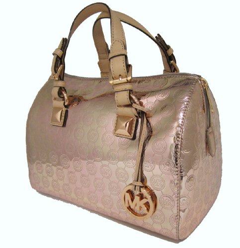 Michael Kors Grayson Satchel Bag Rose Gold