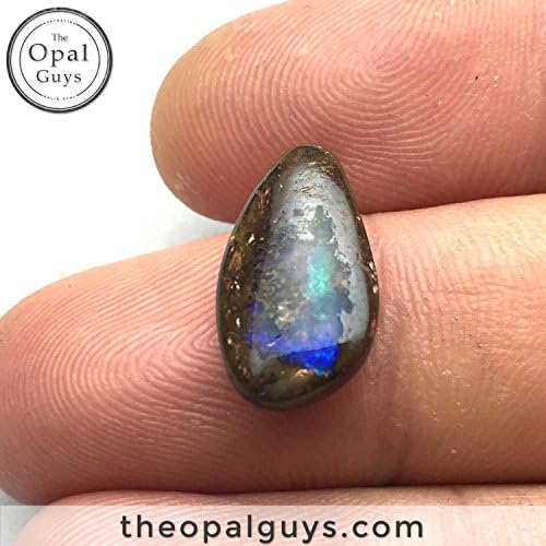 6.3CT Double Sided Bright Green Fire Australian Boulder Opal, Unset Loose Natural Jewelry