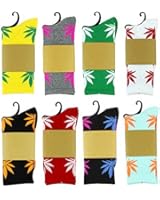 3 Pairs Marijuana Weed Leaf Warm Cotton High Sport Socks One Size