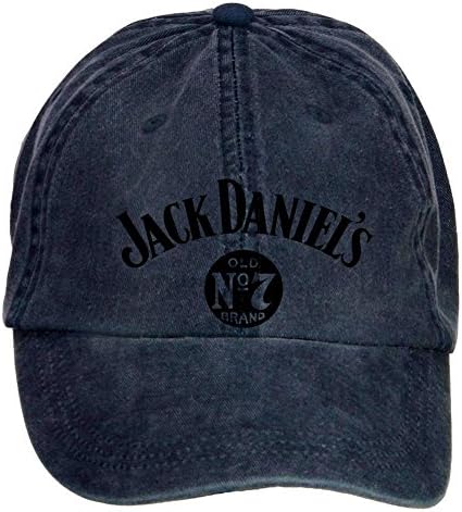 NDWOIJ Mens Jack Daniel Logo {Cap,Baseball Cap,Flat Cap,Sports Cap } Navy
